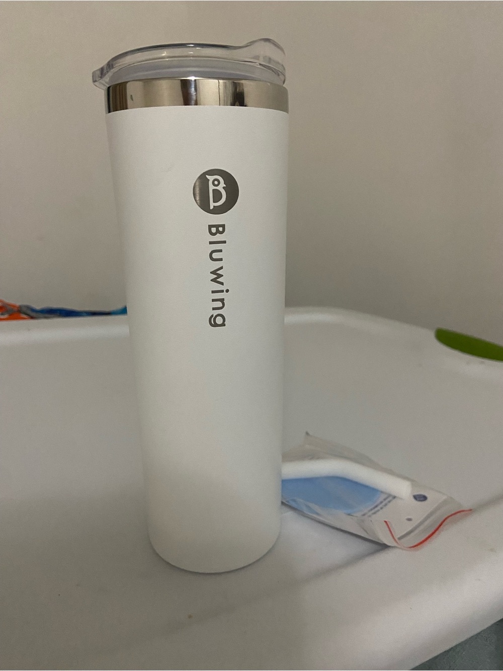 Bluwing Travel Coffee Mug with Lid Leak Proof Tumbler Stainless Steel 24 oz Insu